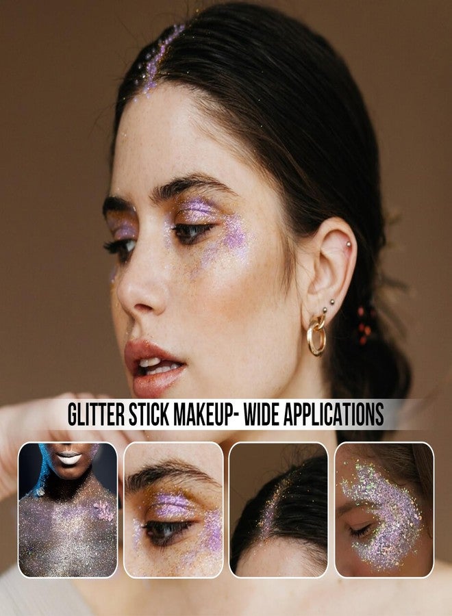 Brzeaf Fairy Costume Body Face Glitter, Shimmery&Long Lasting, Waterproof Chunky Glitter for Face/Body/Hair/Eyes, Singer Concert Music Rave Festival - Image 5